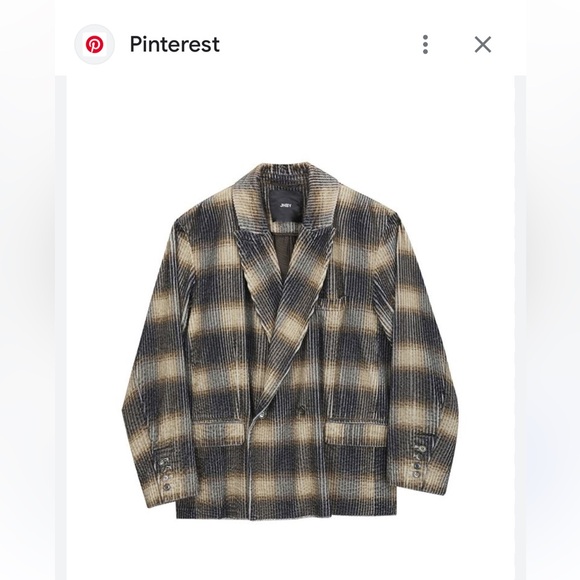JNBY Women's Plaid Jacket - Black and Cream - Picture 1 of 7
